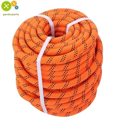 3/4''×120' Orange & Black 48 Strands Polyester Braided Arborist Bull Rope 8626lbs
