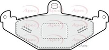 APEC Rear Brake Pad Set for Lotus Elise Sport 190 VHPD 1.8 Mar 1999 to Mar 2001