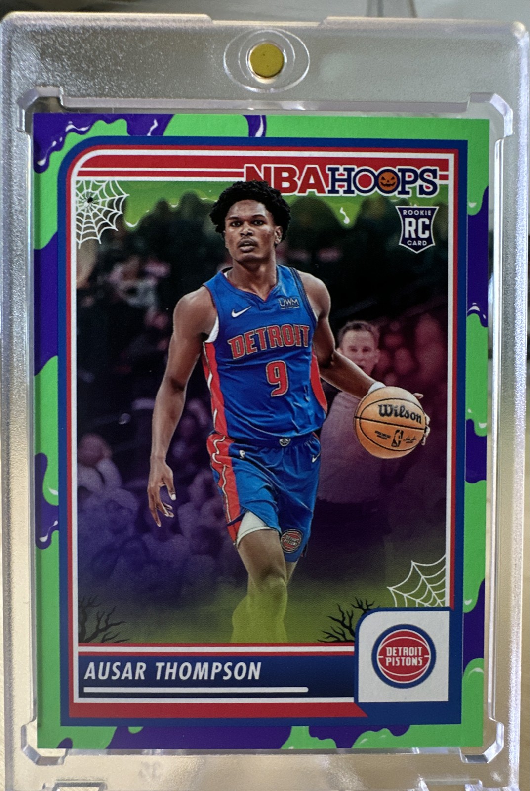 2023-24 Panini Haunted Hoops - Ausar Thompson #100 Slime (RC)