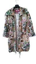 Eliza J NWT Floral Butterfly Fairy Core Outdoors Rain Jacket With Hood Size S