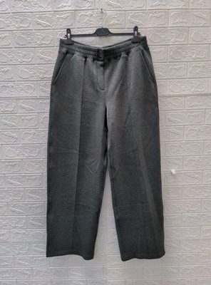 New Spanx Dark Grey Heather Brushed Airessential Straight Leg Sz XL