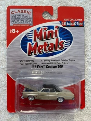 Mini Metals HO Scale '67 Ford Custom 500 Tan #30183 - Image 1 of 2