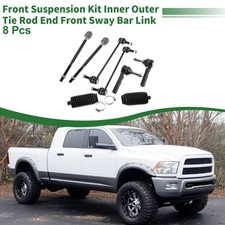 8pcs Front Suspension Kit Tie Rod End Sway Bar Link with Boot for Dodge Journey