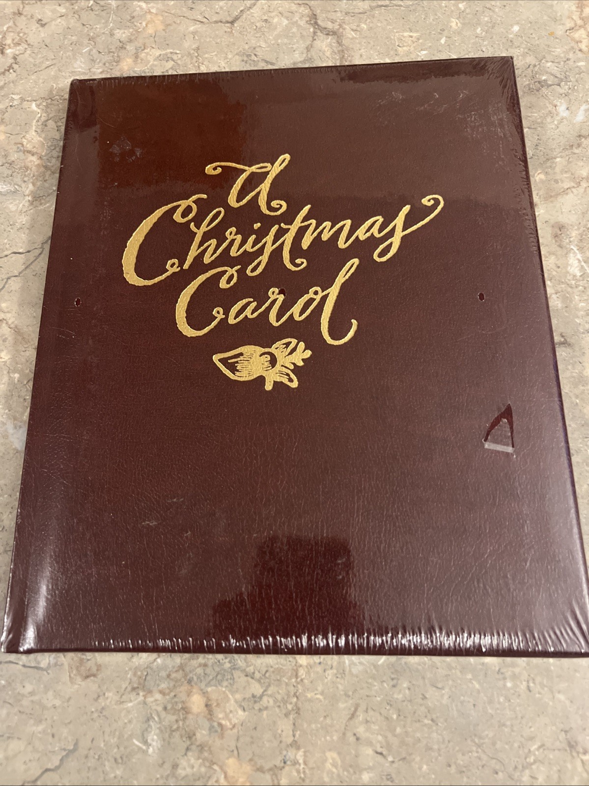 1995 A CHRISTMAS CAROL Hallmark Charles Dickens Leather Bound Book Sealed