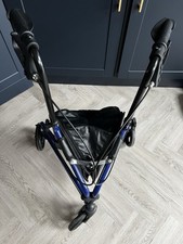 Tri-Walker Rollator 3-Wheel Mobility Aid Blue, Foldable