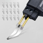 Efficiently Repair For Plastics with 15pcs Smooth Soldering Iron Heads