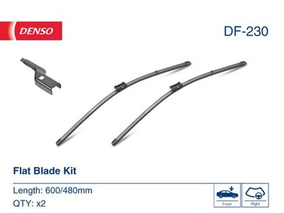DENSO Wischblatt Scheibenwischer DF-230 für GOLF SKODA EOS 3C5 YETI VW PASSAT B6