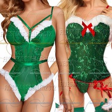 Sexy Christmass Lingerie Women Mrs Santa Babydoll Xmas Dress Sleepwear Underwear