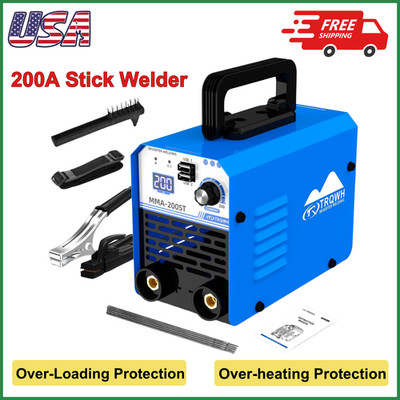 200A Stick Welder, 110V Portable ARC Welding Machine with IGBT Digital Display