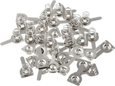 20 Pairs Battery Springs AA Metal Contact Plate Replacement Positive to Negative