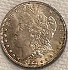 1881 P Morgan AU/BU very nice coin, bright & shiny free shippind Signa tested++