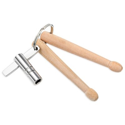 Mini Drum Sticks, Key Wooden Dual Drumstick with Universal Drums Brown