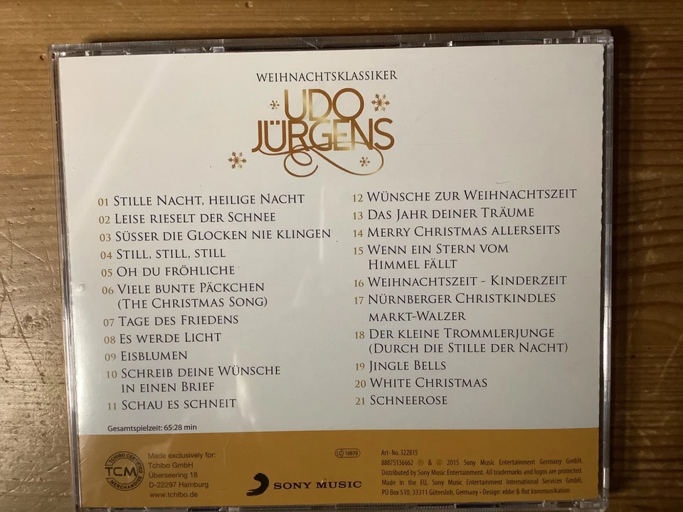 CD * Udo Jürgens * Weihnachtsklassiker * 21 Weihnachtslieder * TOP!!! - Bild 2 von 3
