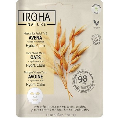 IROHA Oats Hydra Calm Mask Gesichtsmaske   1 Stk.