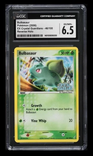 2006 Pokemon EX Crystal Guardians Bulbasaur CGC 6.5 English #46 Reverse Holo
