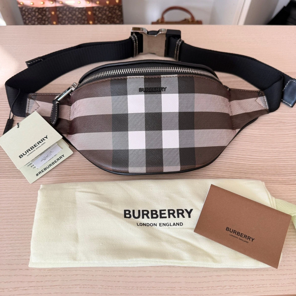 Burberry Blue Label -Authentic-Bumb / Waist Bag / Belt Bag Large 17 Best Waist Bags for Men 2023 main image 3