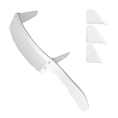 Barber Fade Comb for Men AntiStatic Heat Resistant Adjustable Curved Comb for Po