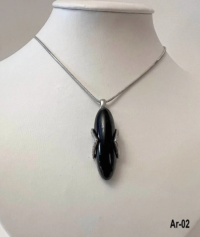 Set Gioielli Floreali In Argento 925 E Onice – Orecchini, Anello E Collana – Eleganti E Unici - 4