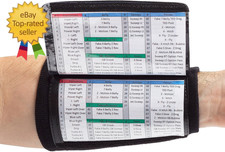 Football Play Wristbands - Adult Quarterback Gear - Wristband Playbook Softball