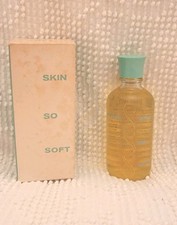 Vintage 1961 Avon Skin So Soft Bath Oil 4 oz FULL Original Box Glass Bottle