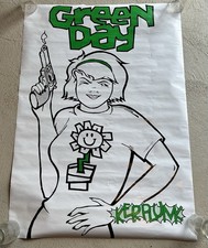 Vintage Green Day Kerplunk Original Music Poster, Made in England, 23.25x33