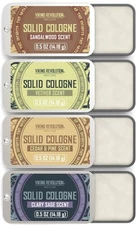 Viking Revolution 4 Pack Mens Solid Cologne Men 0.5 Oz - Men Solid Perfume