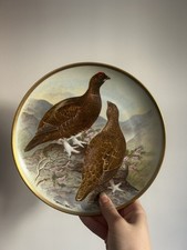 Vintage French Franklin ’Game Birds Of The World’ Red Grouse Collectable Plate