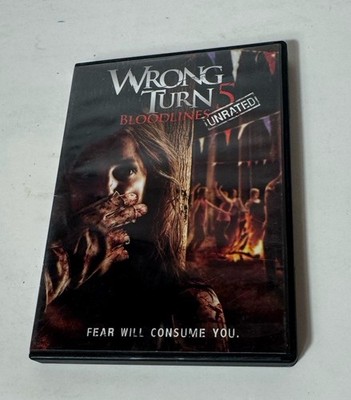 Wrong Turn 5: Bloodlines Fear Will Consume You Unrated DVD  13+ 20th Century Fox