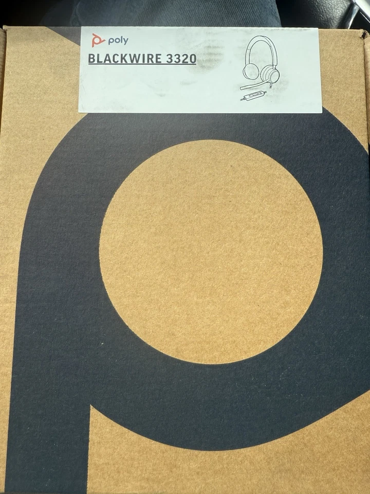 Blackwire 3320 Wired Headset Plantronics Flexible Microphone - Image 3 of 3