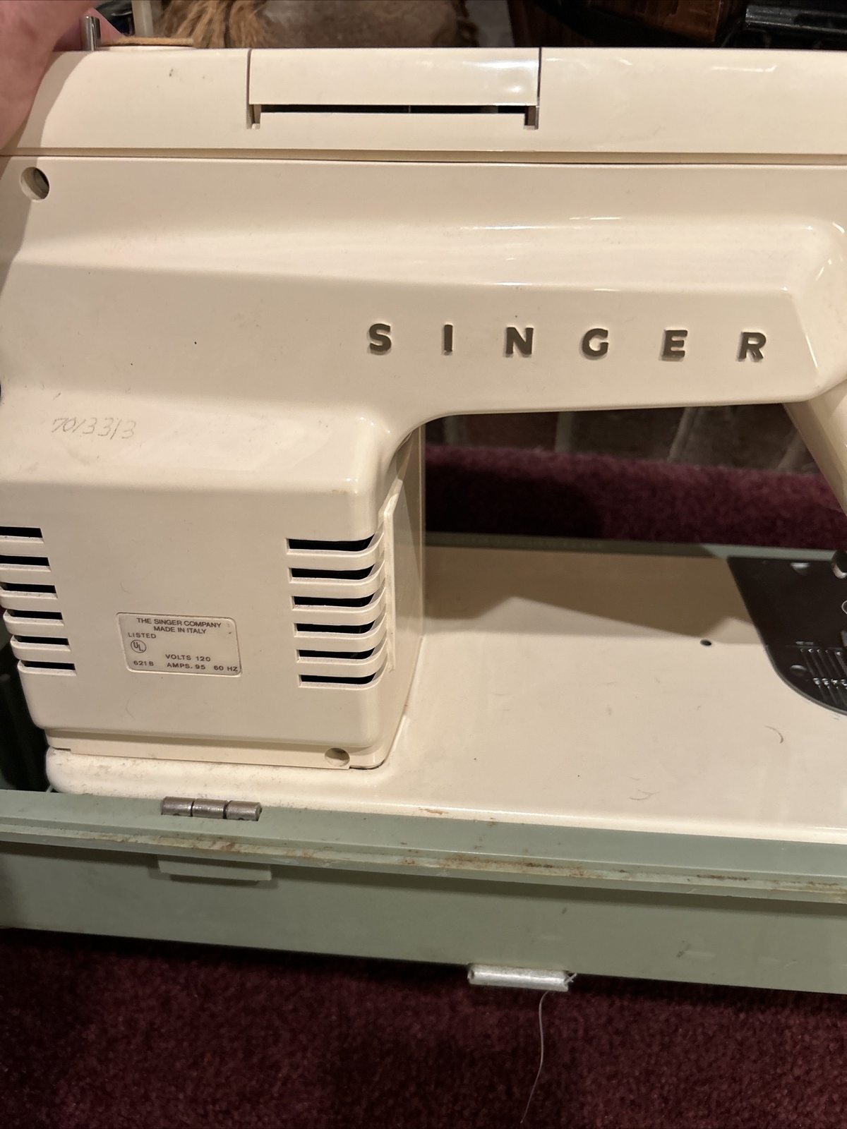 Vintage SINGER FASHION MATE 360 Sewing Machine, Foot Pedal, Case