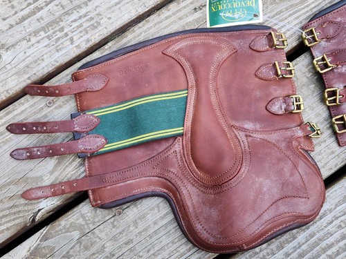 Botas Devoucoux Chiberta Marrón Cross Country Jump Tendon - Talla 3/Completas - Nuevas con Etiquetas - Imagen 5 de 8