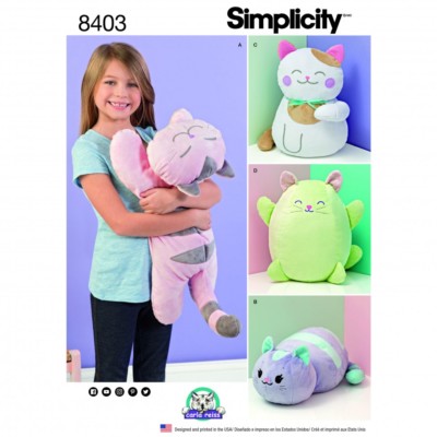 Simplicity Crafts Einfaches Schnittmuster 8403 Stofftier Katze Katzenspielzeug (Simplicity...