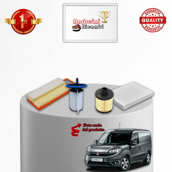Set Service 4 Filter Xfiat Doblo II 1.3 D Multijet 70KW 95CV Von 2016->-image