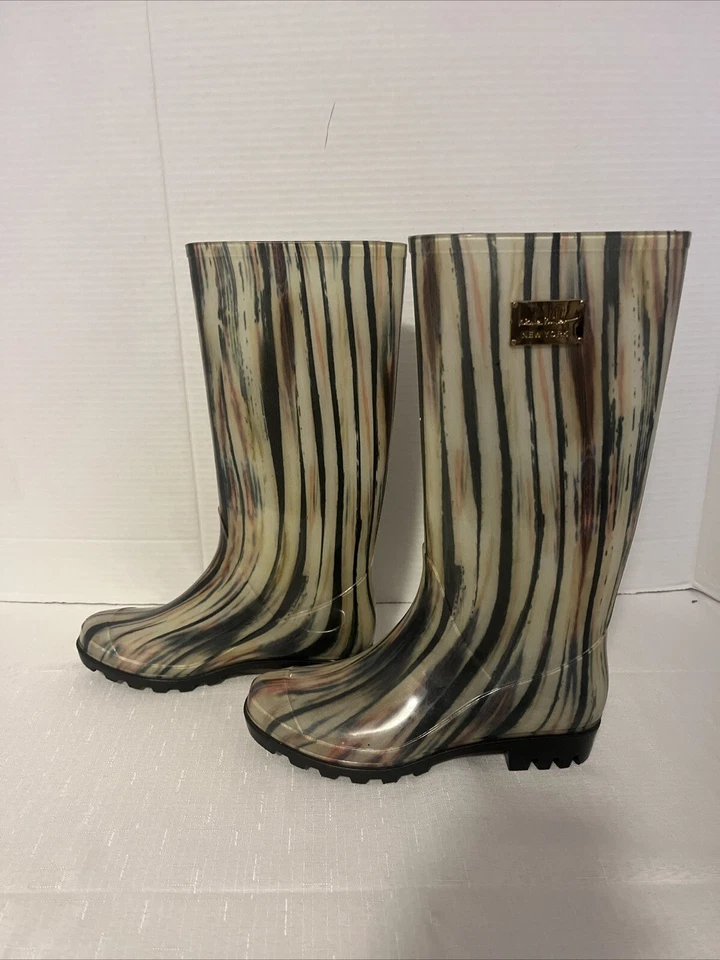 Botas de Lluvia Nicole Miller Nueva York Día Lluvioso Pull On Talla 6M Foto 4 de 4