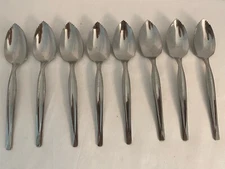 8 International Wm Rogers Mfg Co Stainless Silverware Grapefruit Fruit Spoon