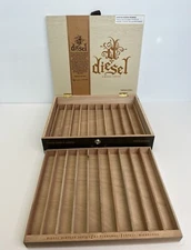 Diesel Vintage Series Double Corona Wood Cigar Box 11.0" x 9.25" x 2.375"
