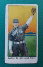1908 E102 Anonymous Napoleon Nap Lajoie Cleveland, Checklist Back Poor/Fair
