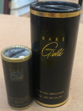 Lot of 2 Vintage Avon Rare Gold Body Talc Powder 1.4oz  0.5oz 1/2 FULL