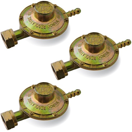 X3 REGOLATORE GAS GPL TARATURA FISSA 29 MBAR 1 KG/H PER GAS GPL PROPANO BOMBOLA - Foto 2 di 2