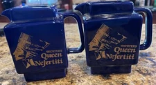 2-Michter's Queen Nefertiti Sour Whiskey Vintage Barware Pitcher Advertising Bar