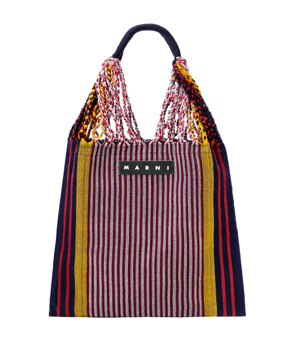 MARNI MARKET HAMMOCK BAG in multicolor crochet