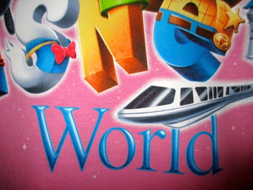 NWT Walt Disney World Pink Graphic Ladies Plus Size 2XL Shirt Colorful Fast Ship - Picture 10 of 10