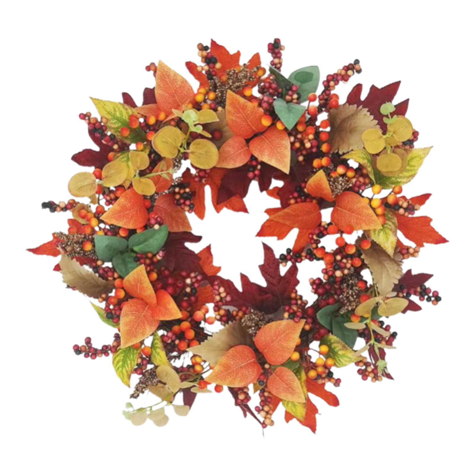 Fall Wreath Autumn Thanksgiving Decorative Wreath Harvest Festive