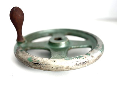 Vintage Cast Iron 7'' diameter Hand Wheel Industrial Salvage