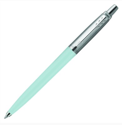 Parker Jotter Ballpoint Pen Arctic Blue & Stainless Steel New Made In France