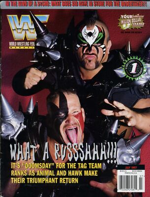 ROAD WARRIORS WWF Wrestling Magazine July 1997 SYCHO SID