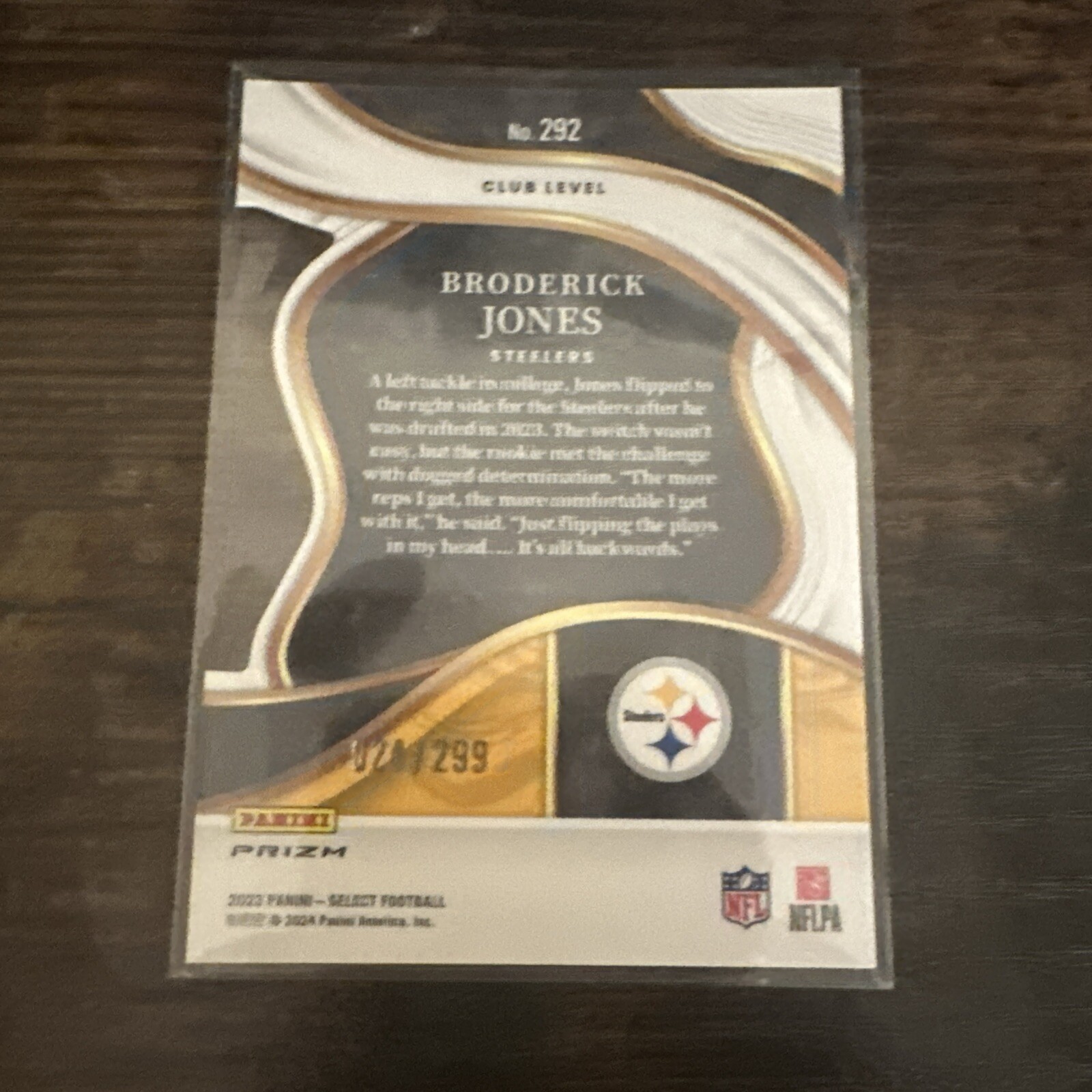 Broderick jones 2023 select club level bronze prizm /299 eBay