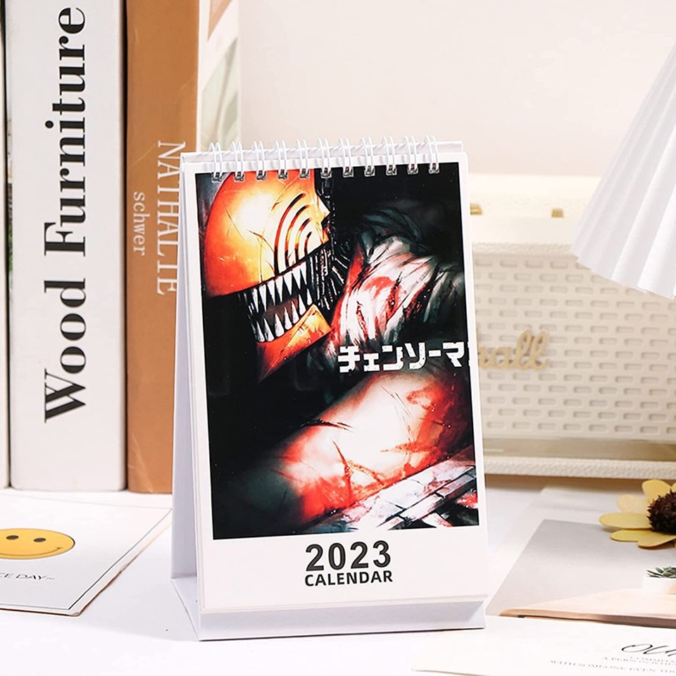 Chainsaw Man Desktop Calendar 2023 Anime Manga Comics Goods Schedule  Hobbies | eBay