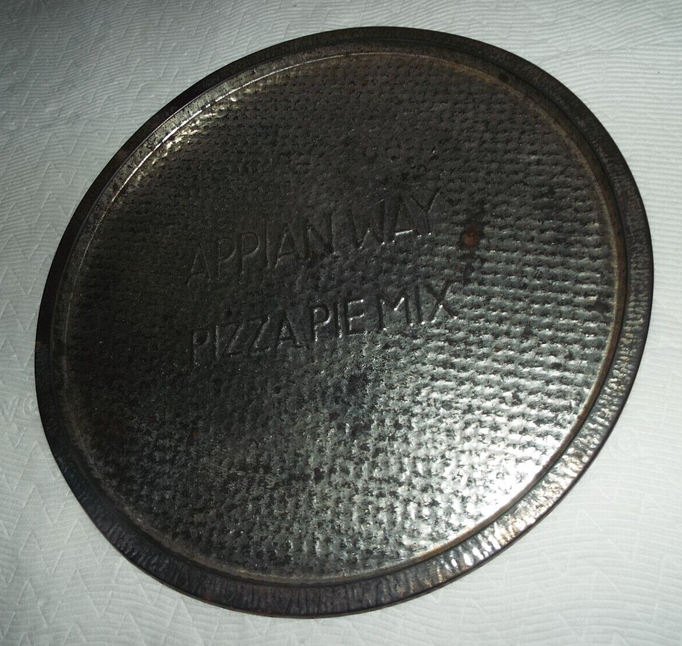 ORIGINAL VINTAGE RARE 1950's APPIAN WAY PIZZA PIE MIX 12" PIZZA PAN