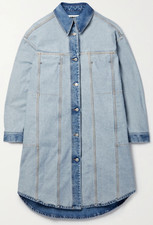 Mm6 Maison Margiela Reversed Oversized Denim Jacket Shirt Sz. It 42/m